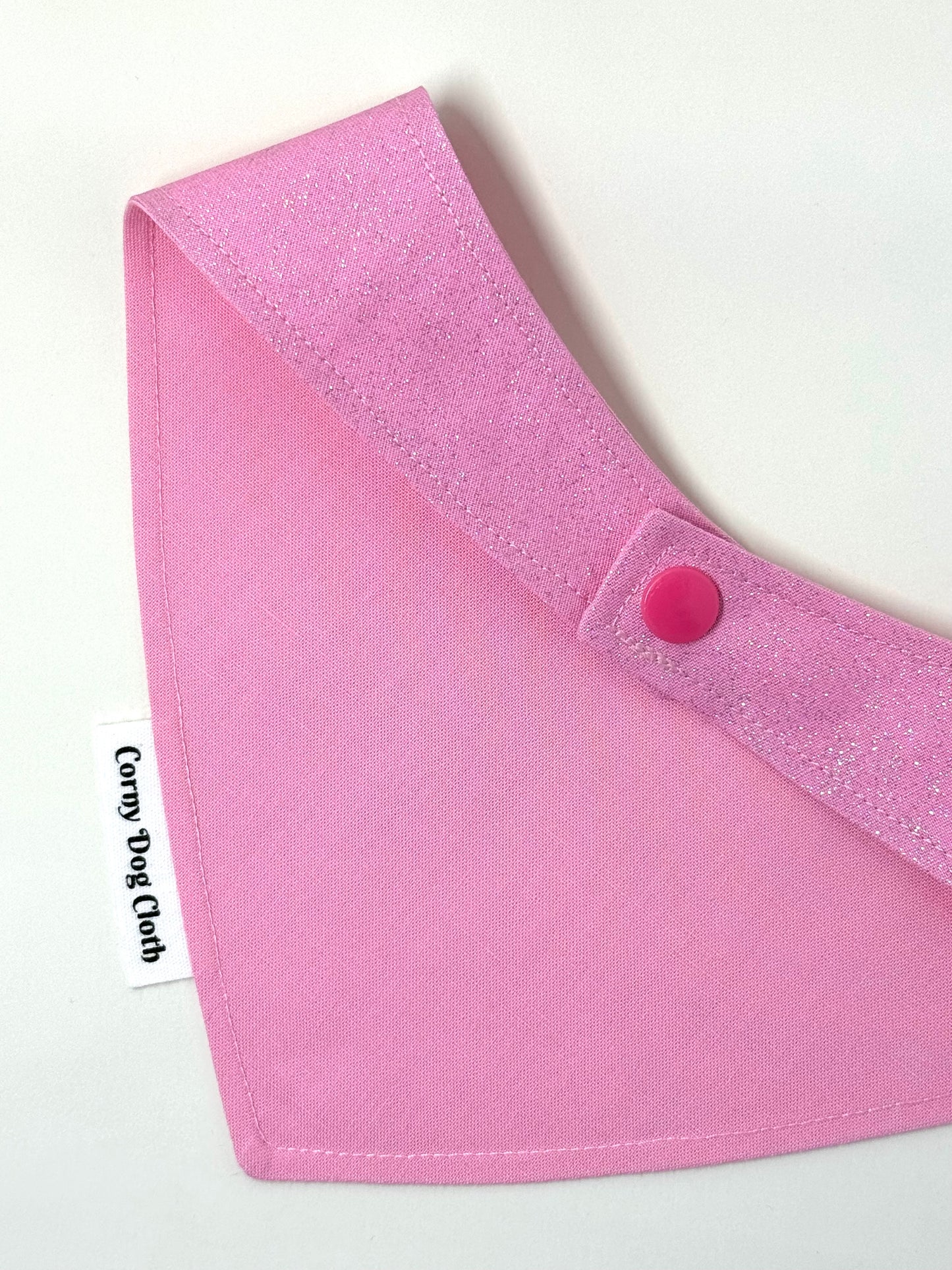 In October We Wear Pink Light Pink Glitter Bandana