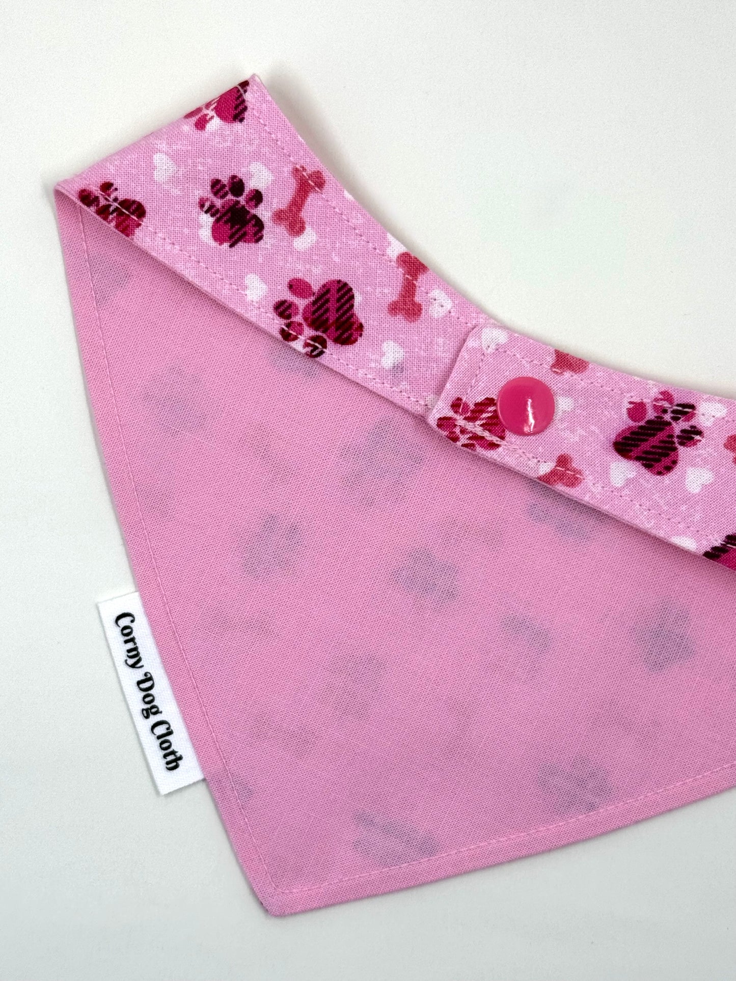 Pawfect Paws Pink Custom Bandana
