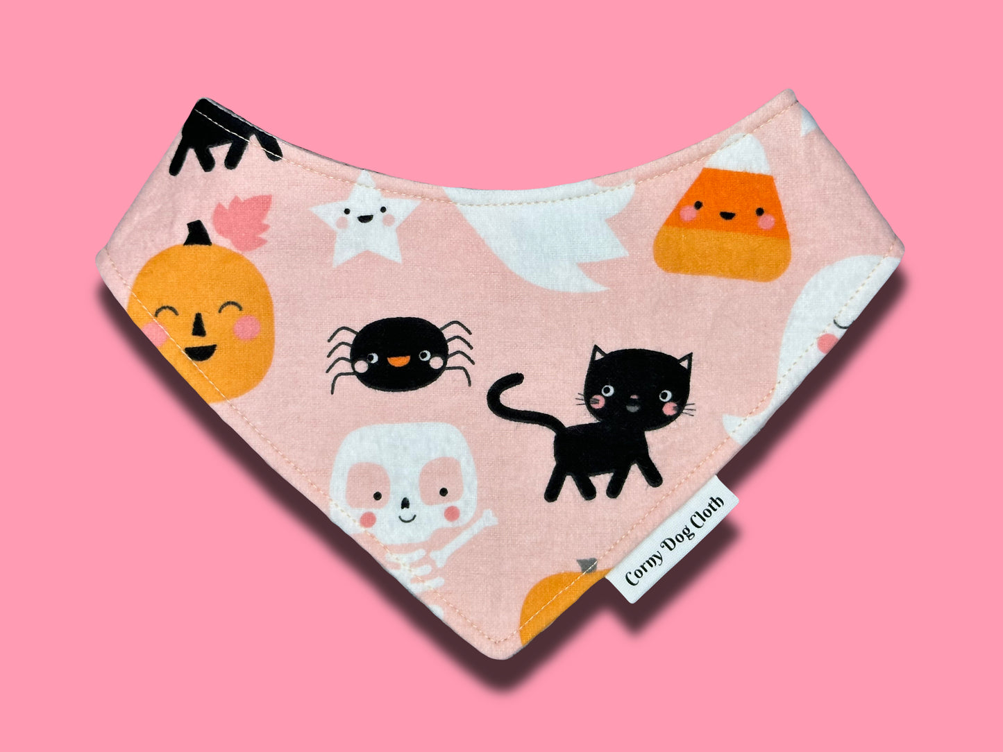 Spooktacular Pink Flannel Custom Bandana