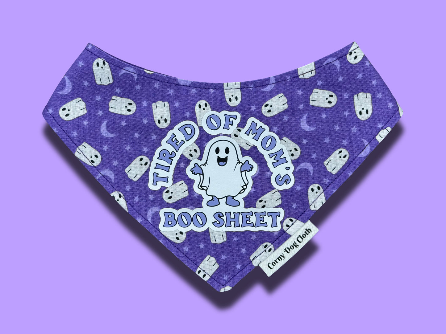Boo Sheet Purple Bandana