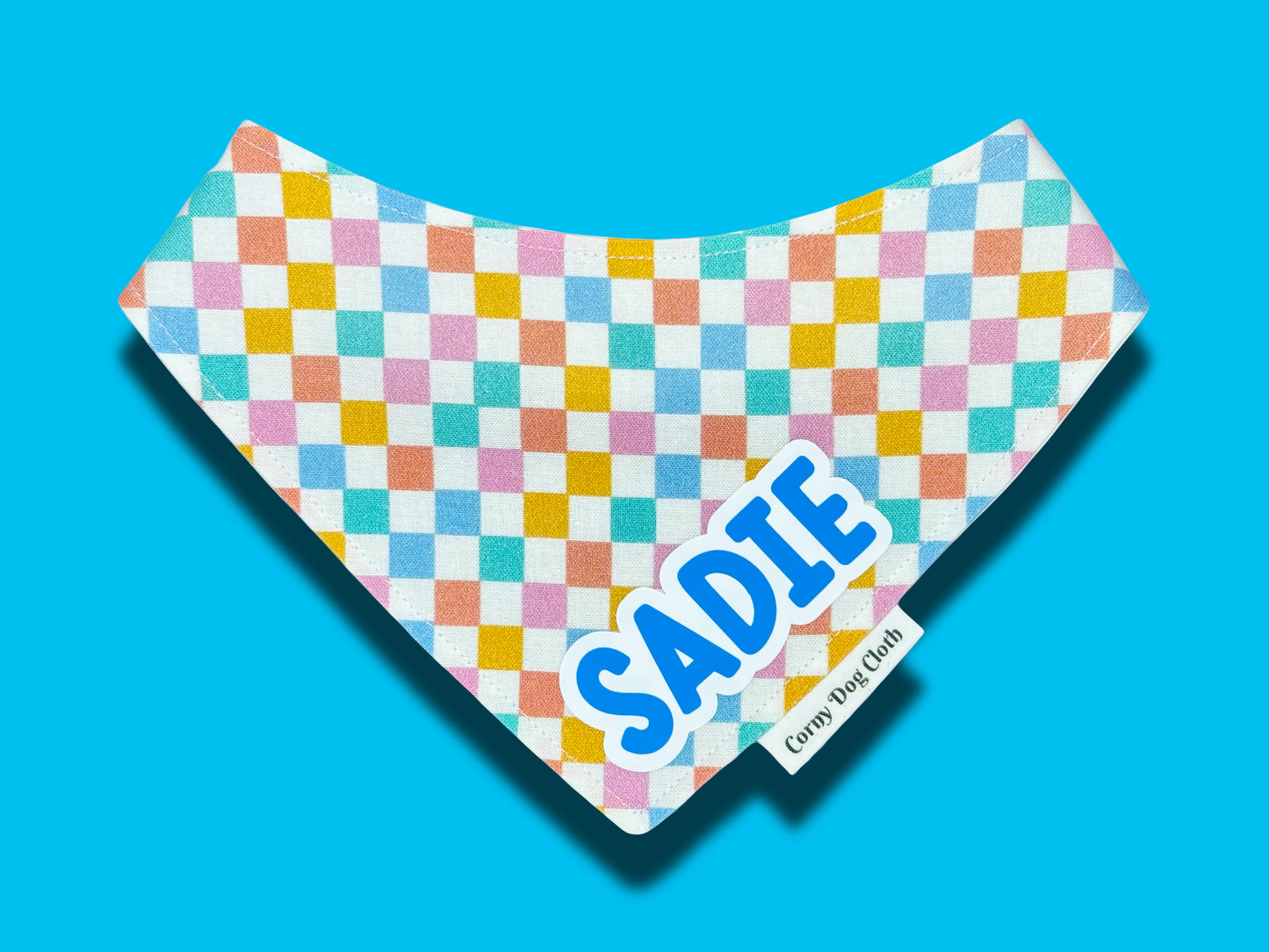 Checkered Charm Custom Bandana