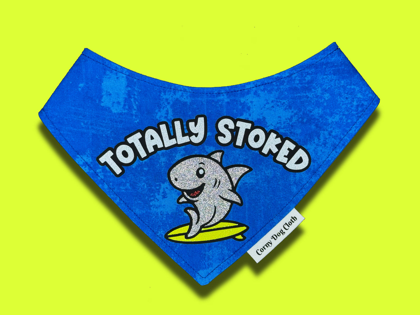 Totally Stoked Blue Tie-Dye Bandana