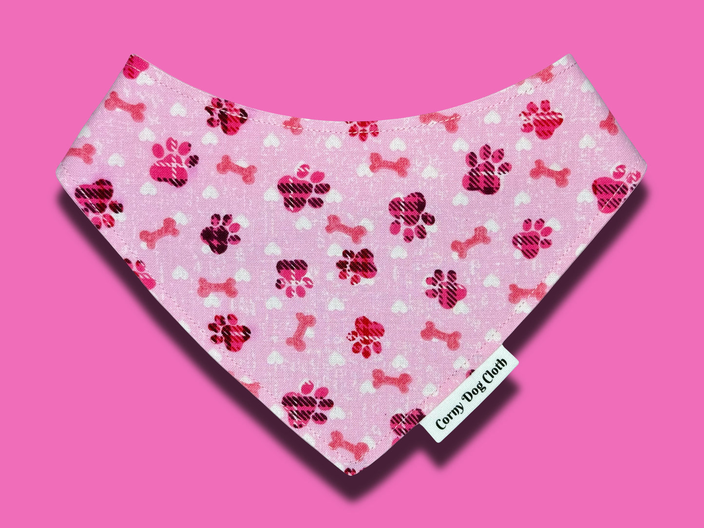 Pawfect Paws Pink Custom Bandana