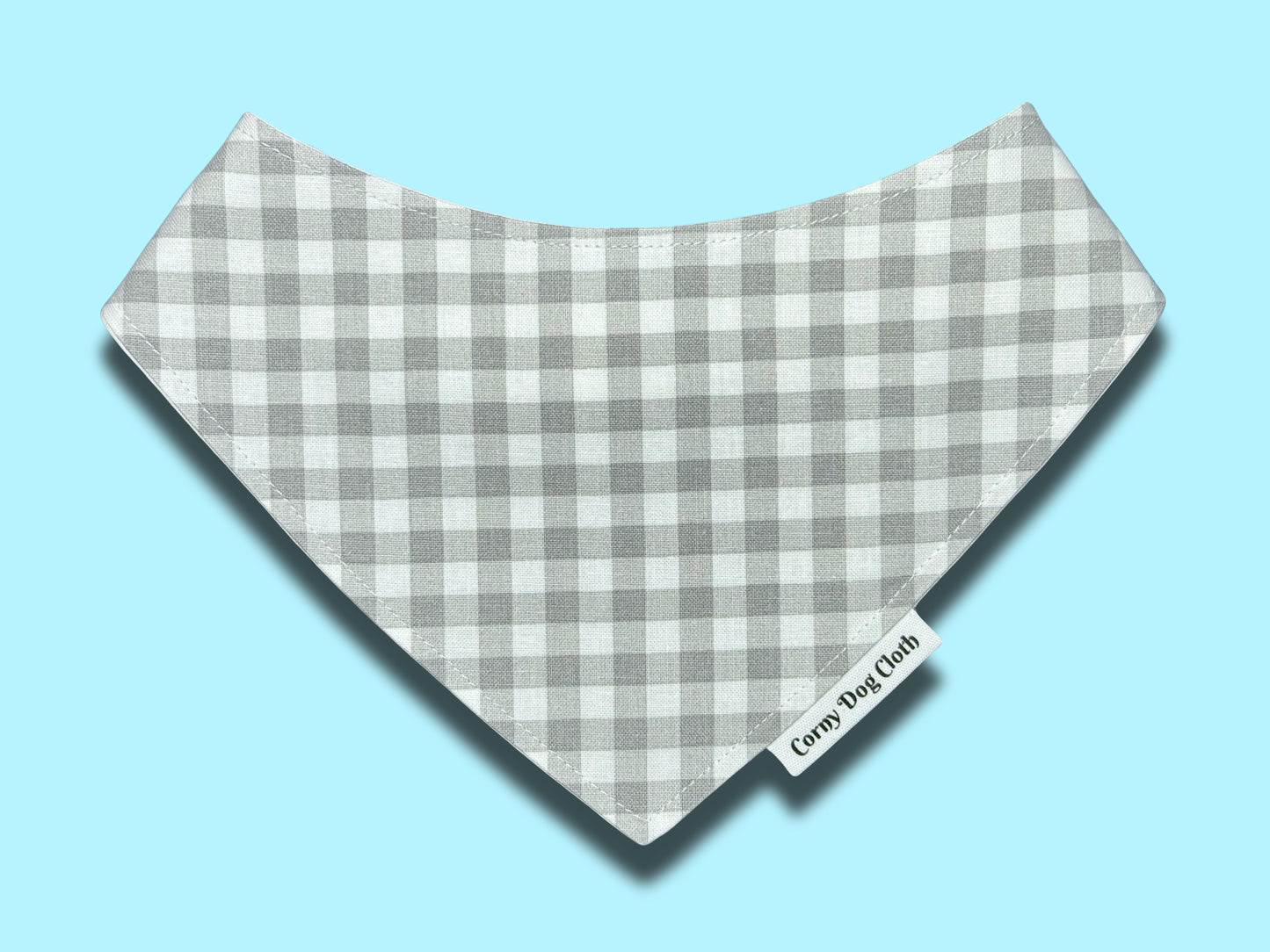 Silver Check Custom Bandana