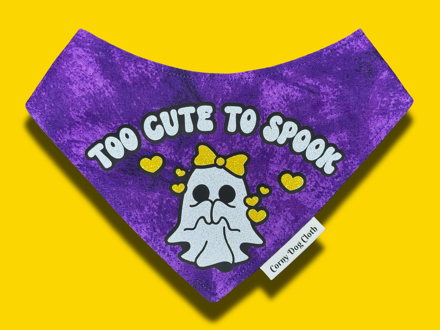Too Cute to Spook Purple Bandana