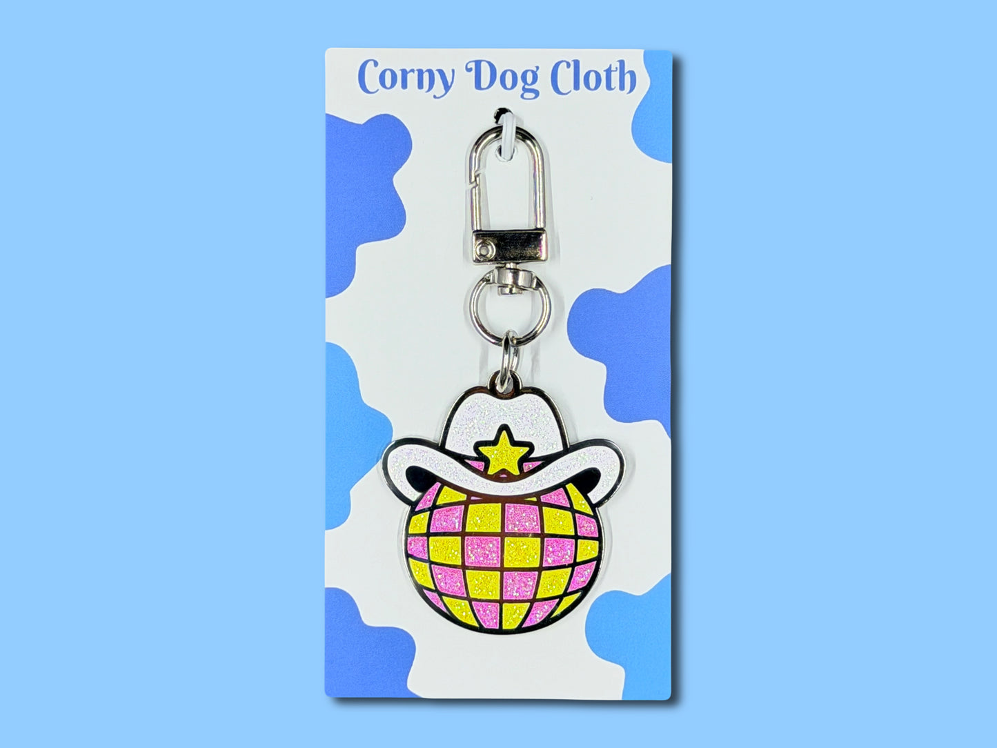 Drop the Ball Pink Dog Tag