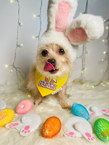 Hoppy Easter Yellow Bandana