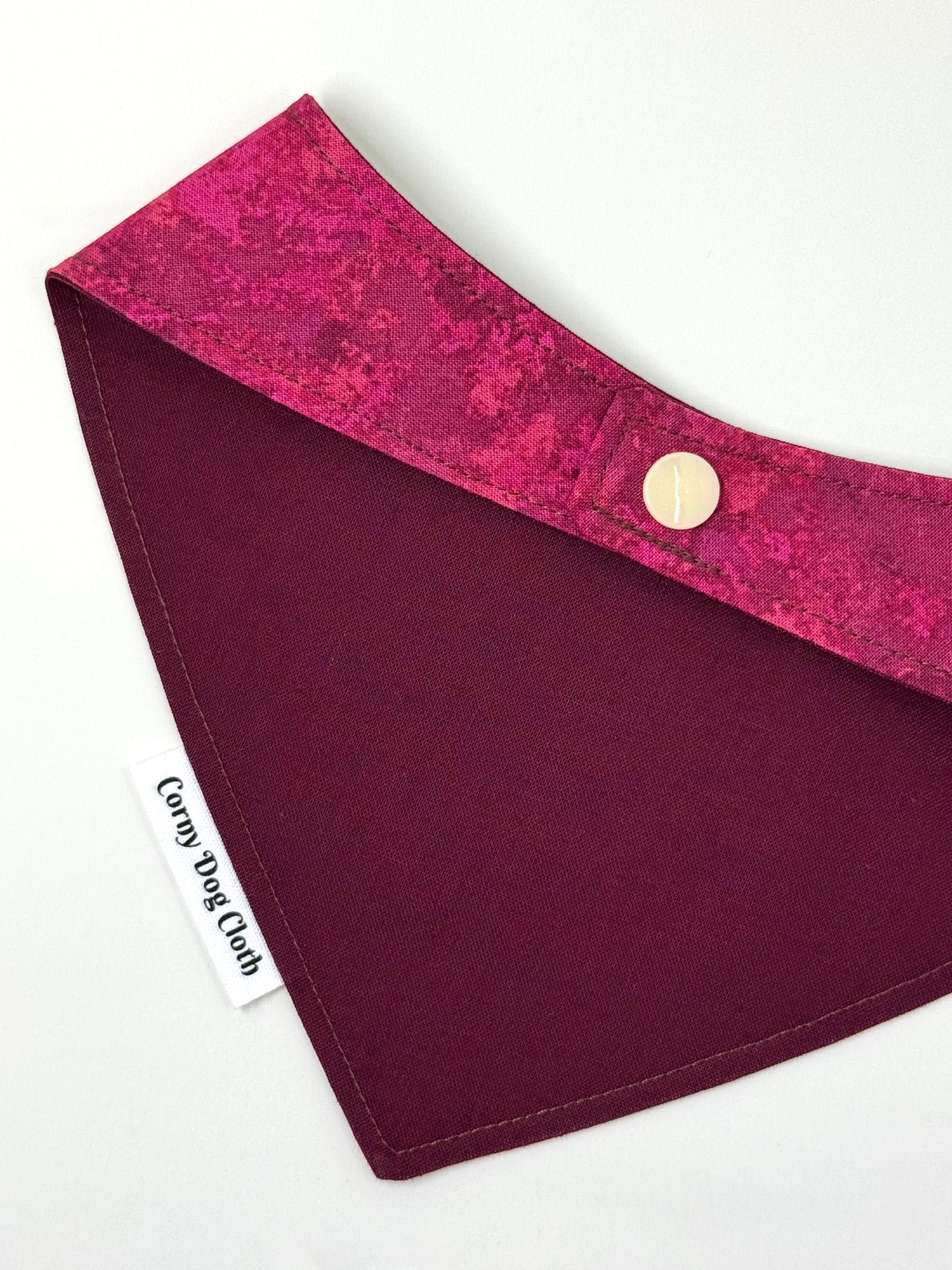 Burgundy Bark Custom Bandana