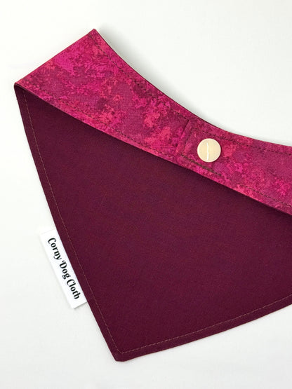 Burgundy Bark Custom Bandana