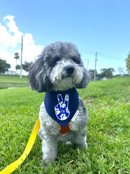 Paws for Peace Navy Bandana