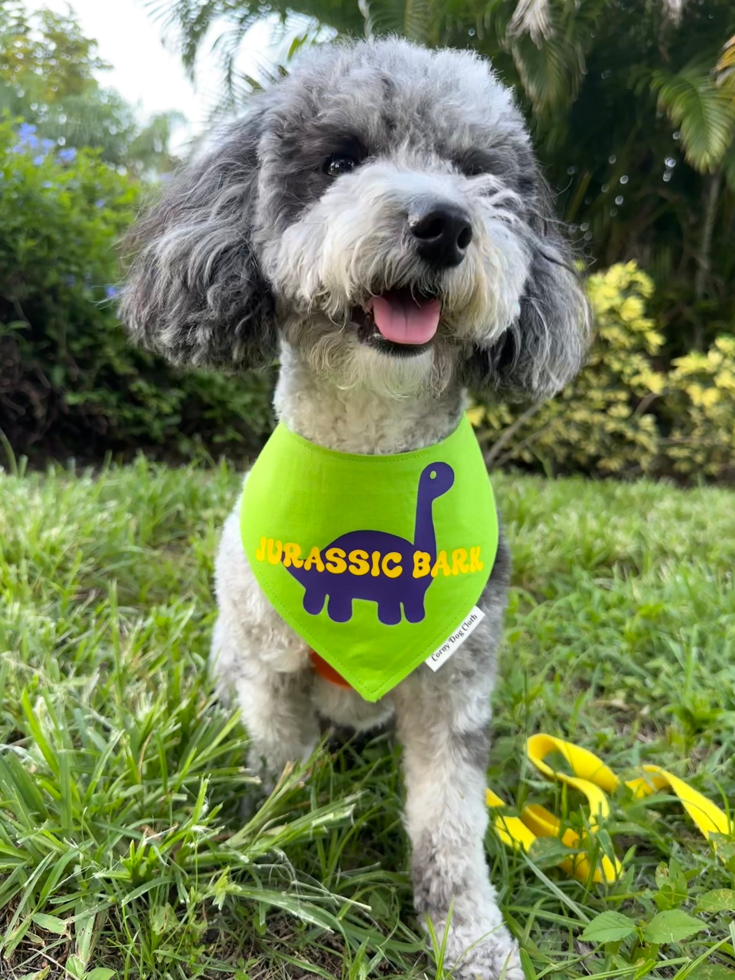 Jurassic Bark Green Bandana