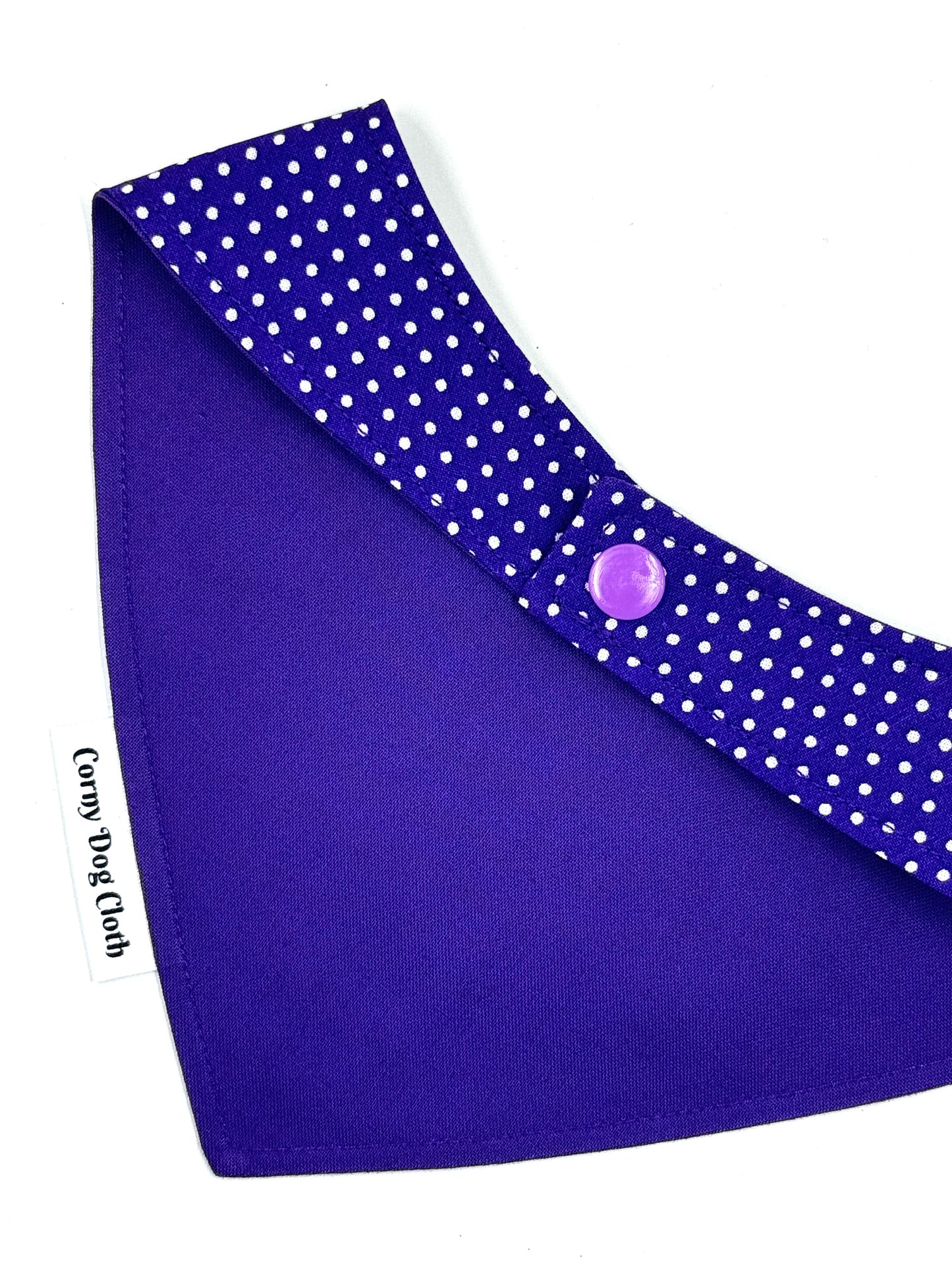 Polka Dot Purple Custom Bandana