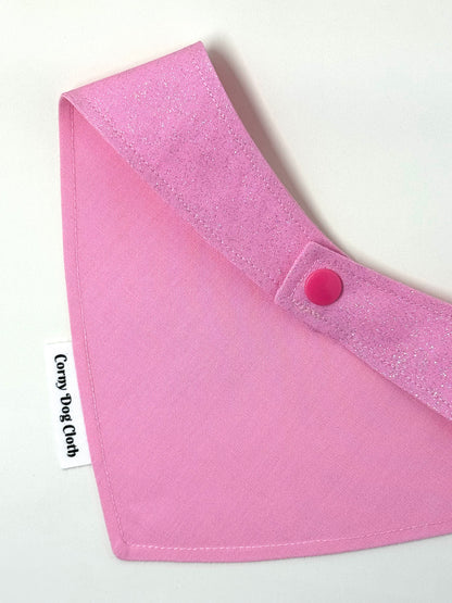 In October We Wear Pink Light Pink Glitter Bandana