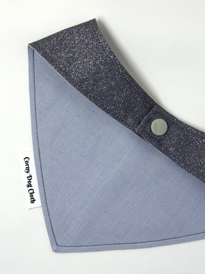 Party Animal Gray Glitter Bandana