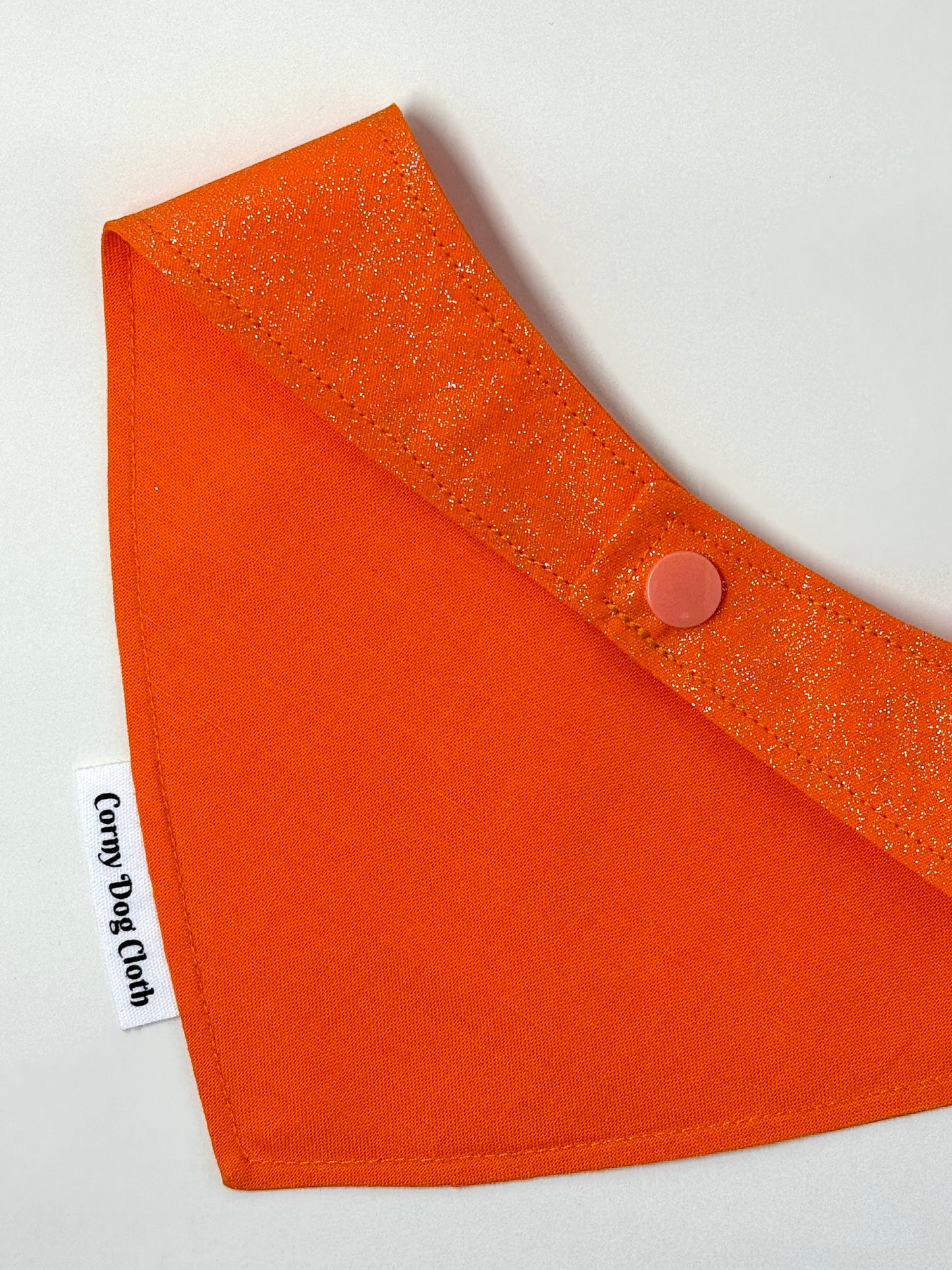 Show Dog Energy Orange Glitter Bandana