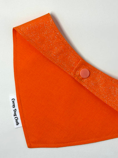 Leftovers are for Quitters Orange Glitter Bandana