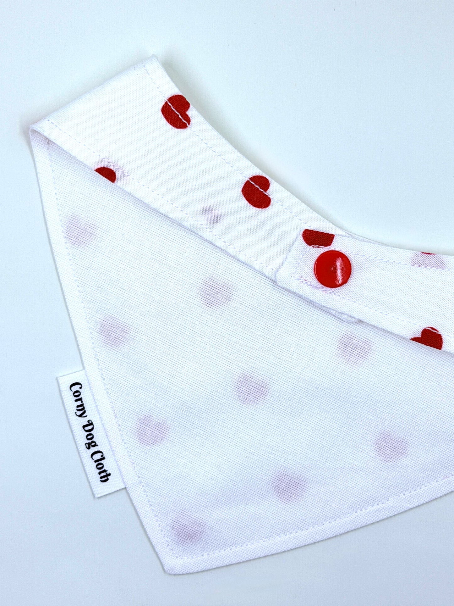 Puppy Love White Bandana