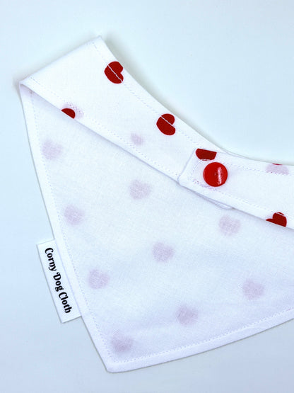 Puppy Love White Bandana