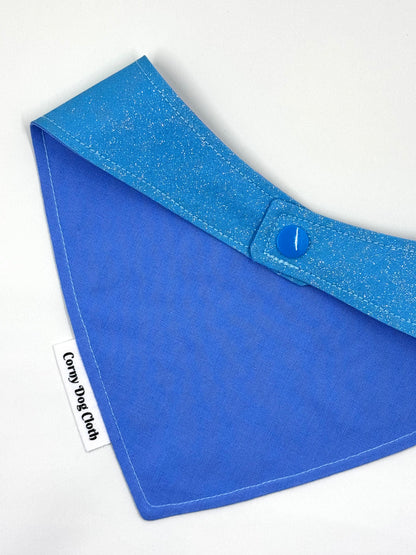 Birthday King Baby Blue Glitter Bandana