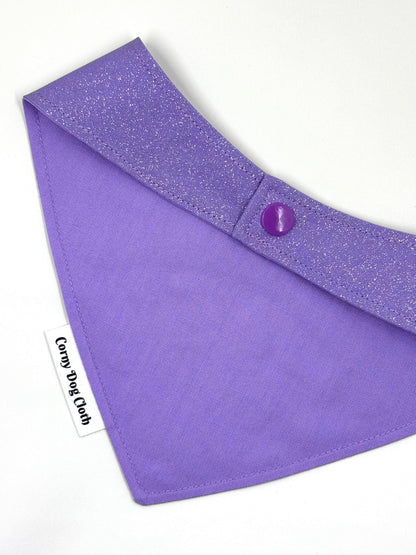 Space Invader Lilac Glitter Bandana