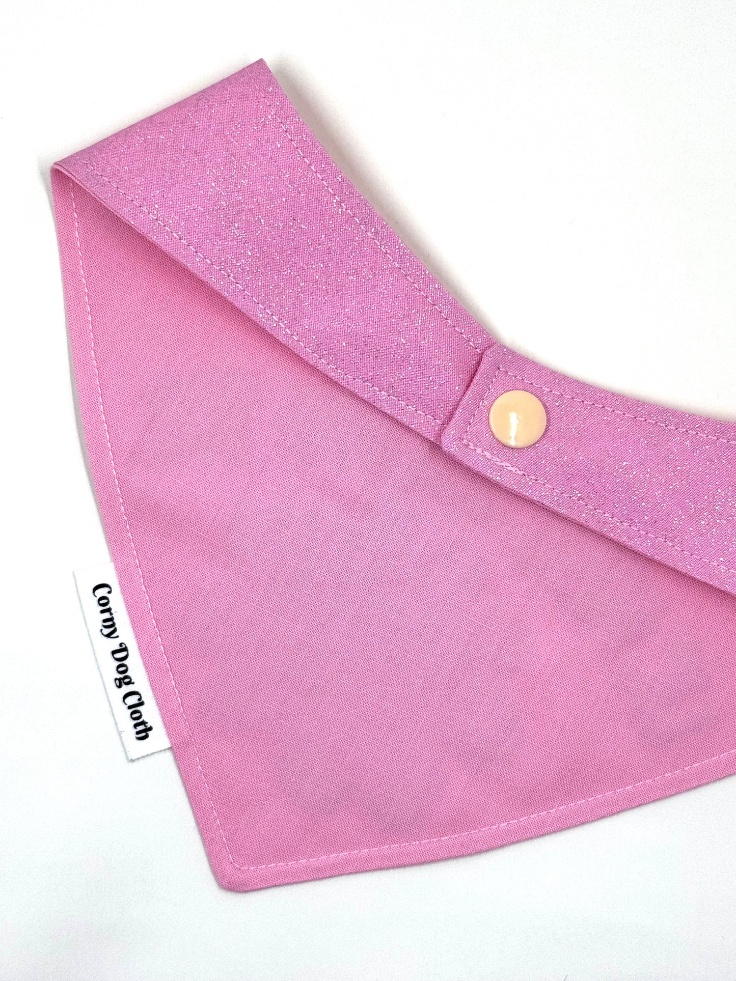 Ho Ho Ho Light Pink Glitter Bandana