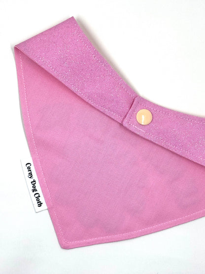 Gobble Squad Light Pink Glitter Bandana