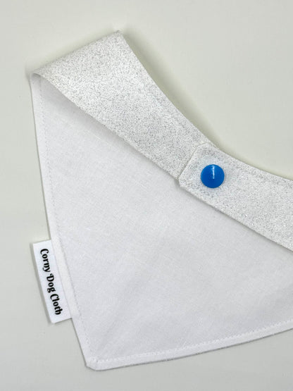 Remember The Brave White Glitter Bandana