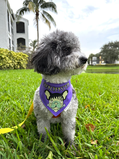 Frenchenstein Purple Bandana