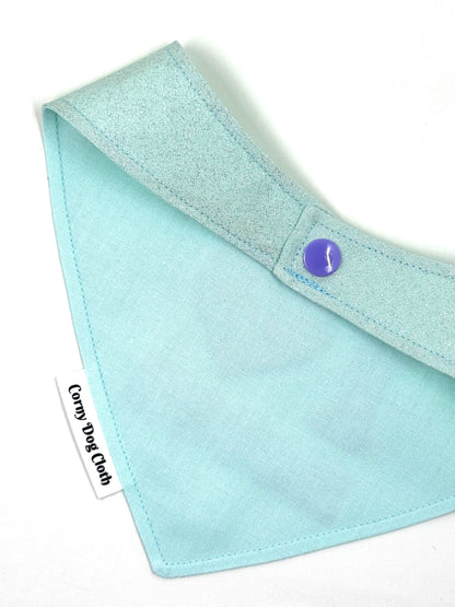 Heart Throb Mint Glitter Bandana