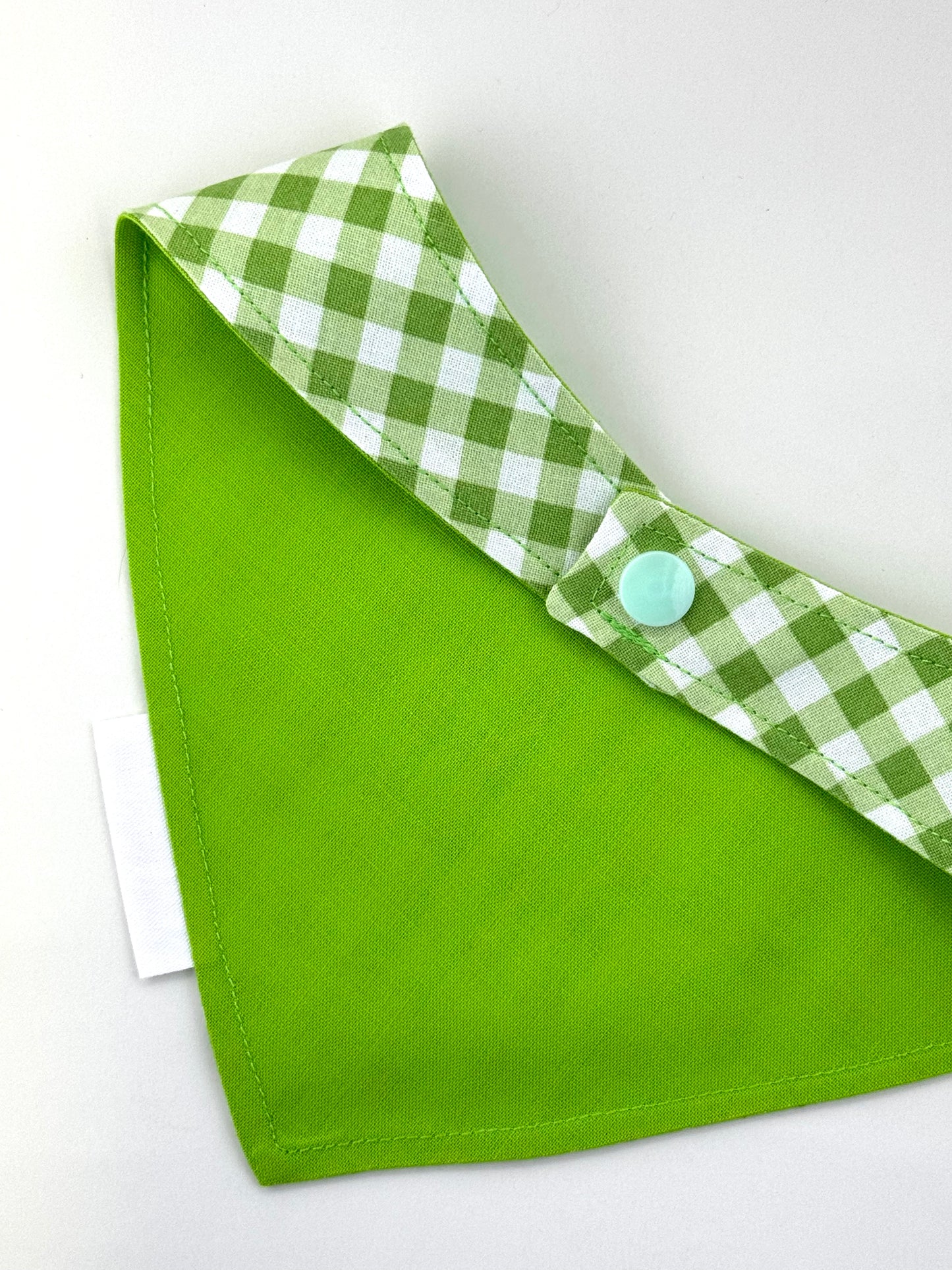 Squirrel Enthusiast Green Plaid Bandana