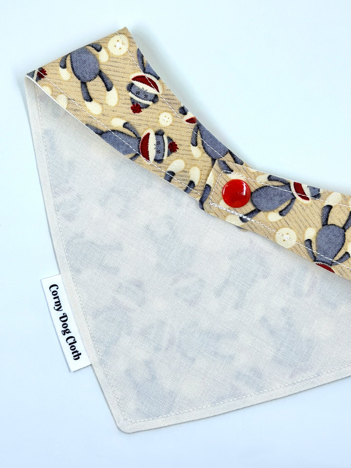 Sock Monkey Custom Bandana