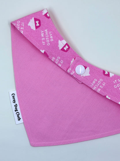 Gotcha Day Pink Custom Bandana
