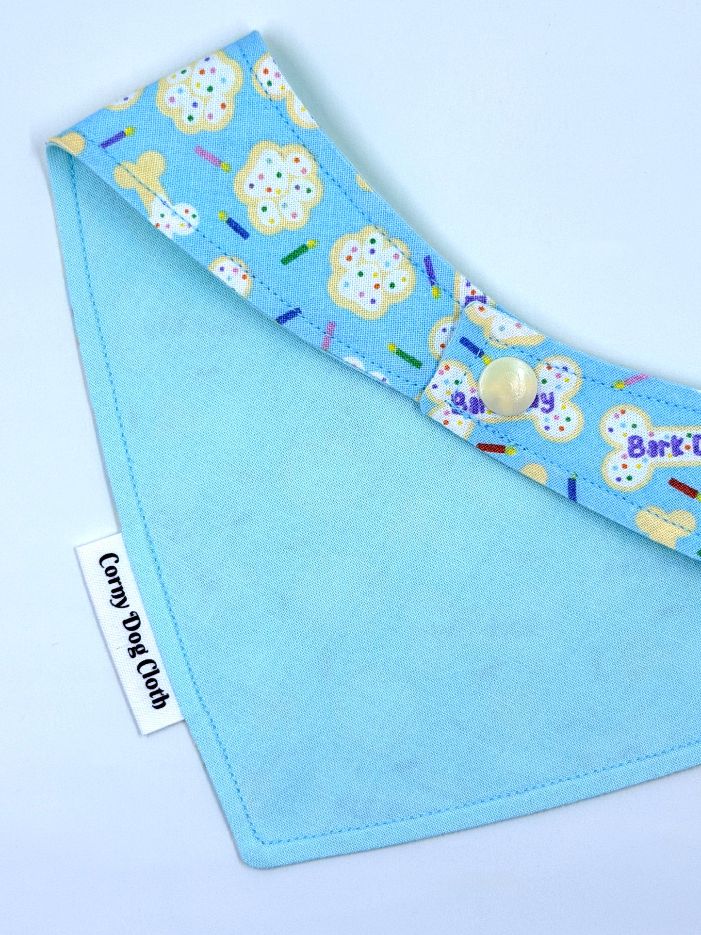 Barkday Blue Custom Bandana