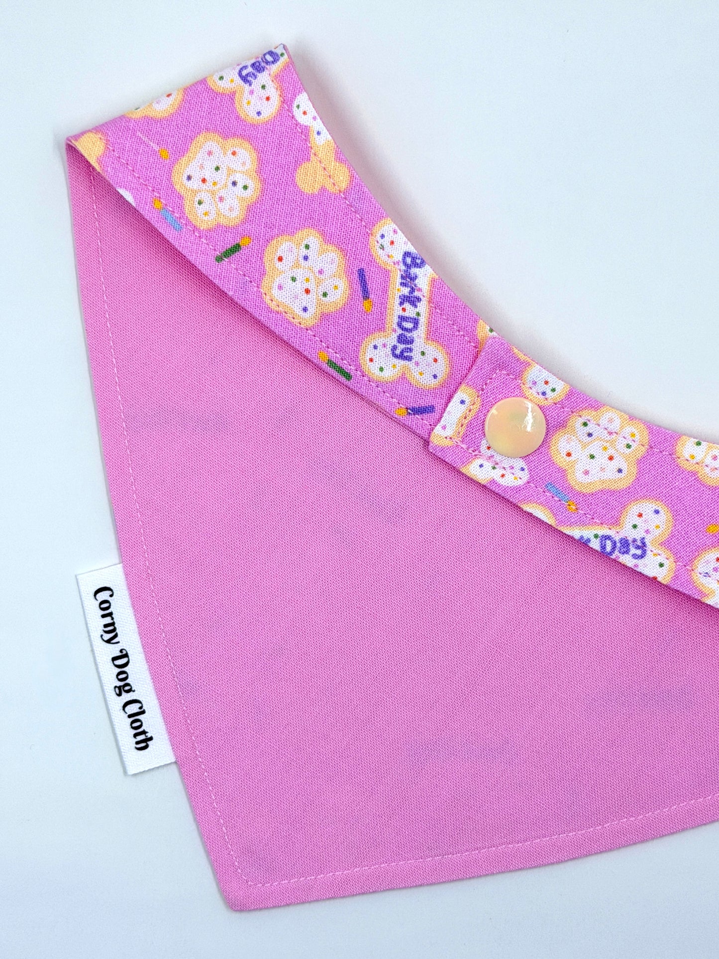Barkday Pink Custom Bandana
