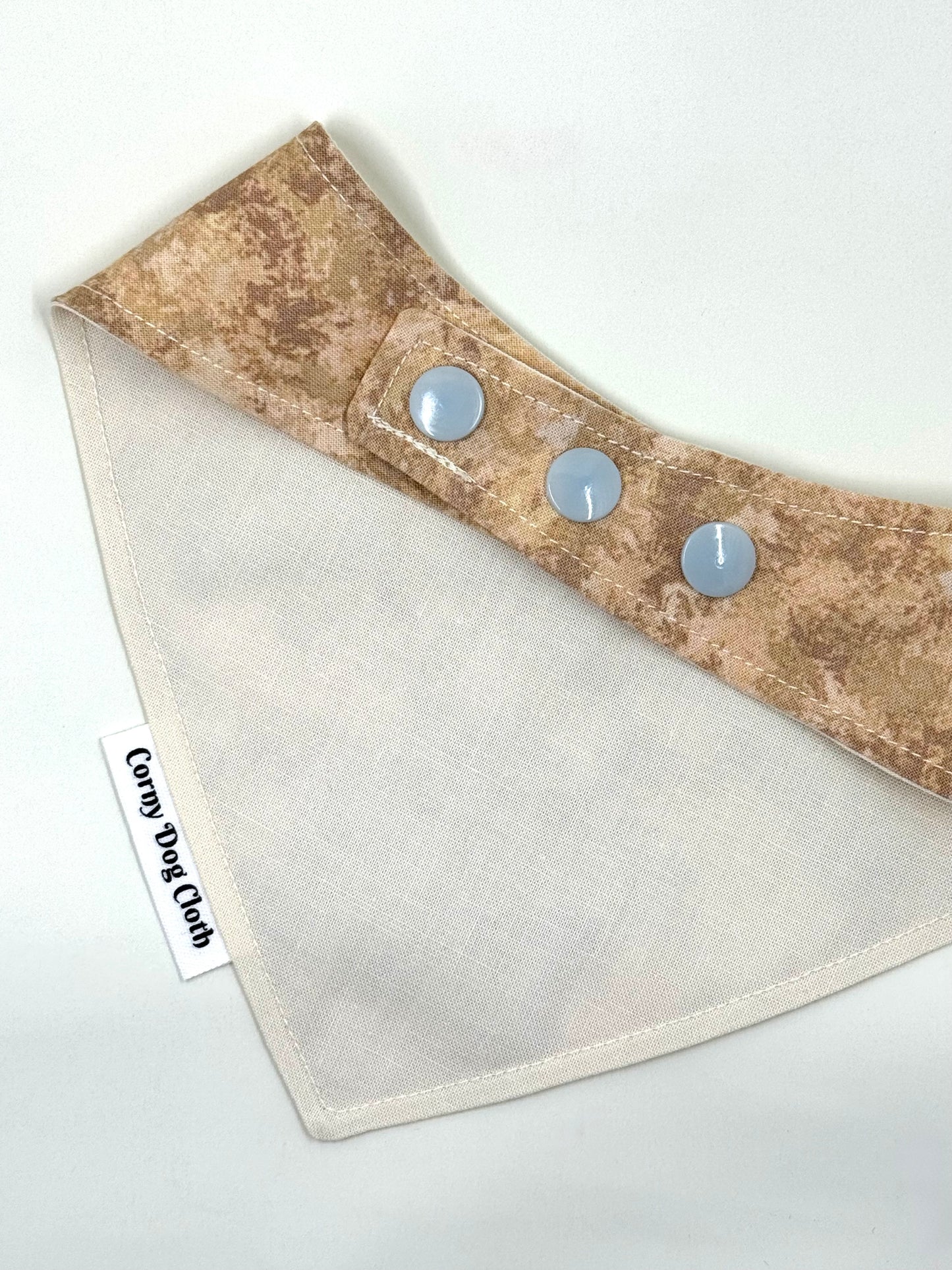 Spill the Tea Beige Tie-Dye Bandana