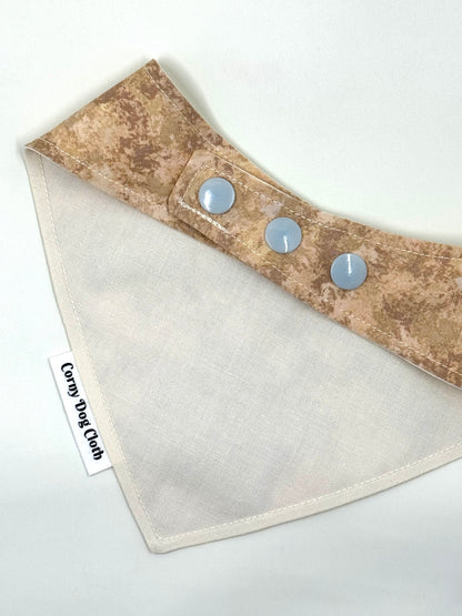 Spill the Tea Beige Tie-Dye Bandana