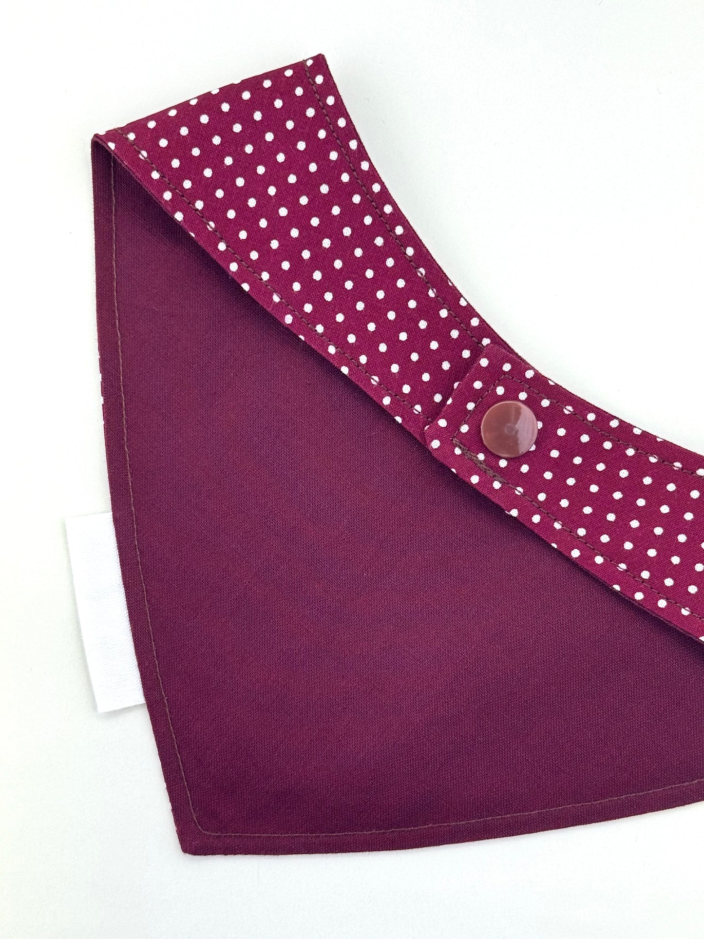 Polka Dot Maroon Custom Bandana