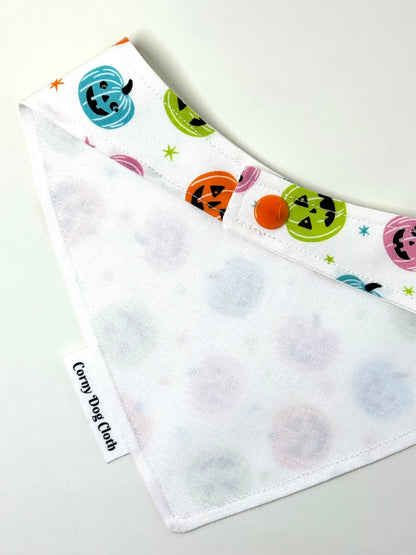Jack-o-Joy White Custom Bandana