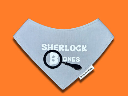 Sherlock Bones Gray Bandana