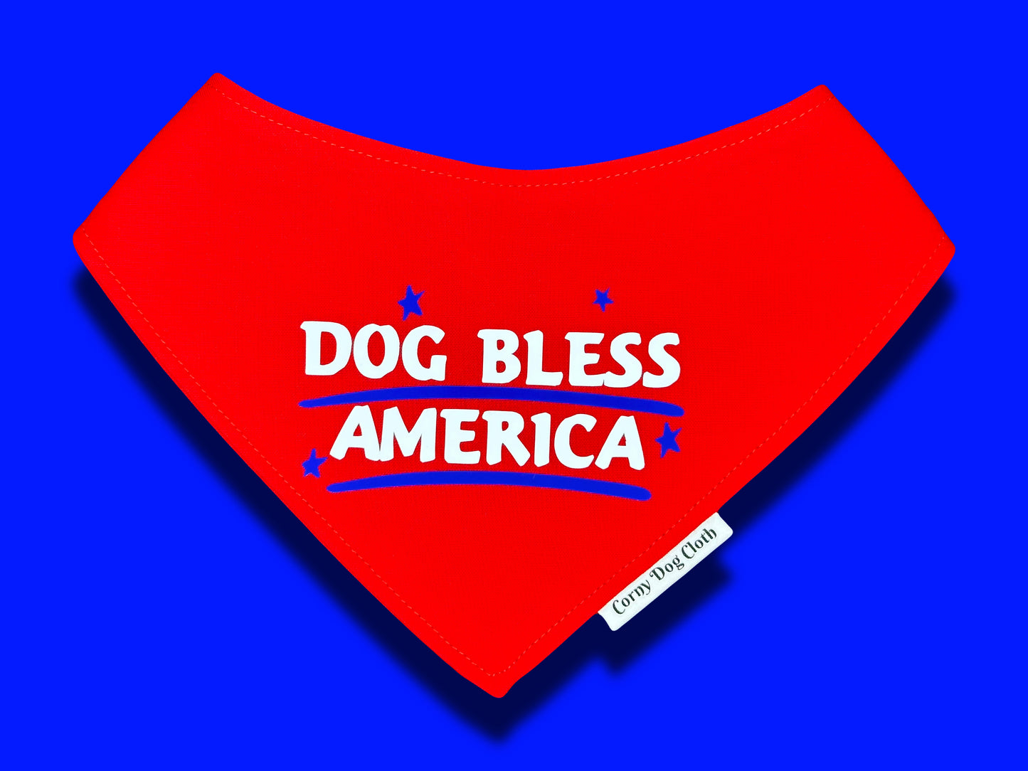 Dog Bless America Red Bandana