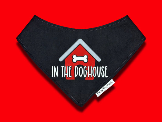 In the Doghouse Black Bandana