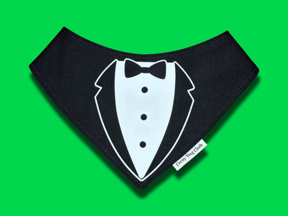 Business Attire Tuxedo Black Bandana