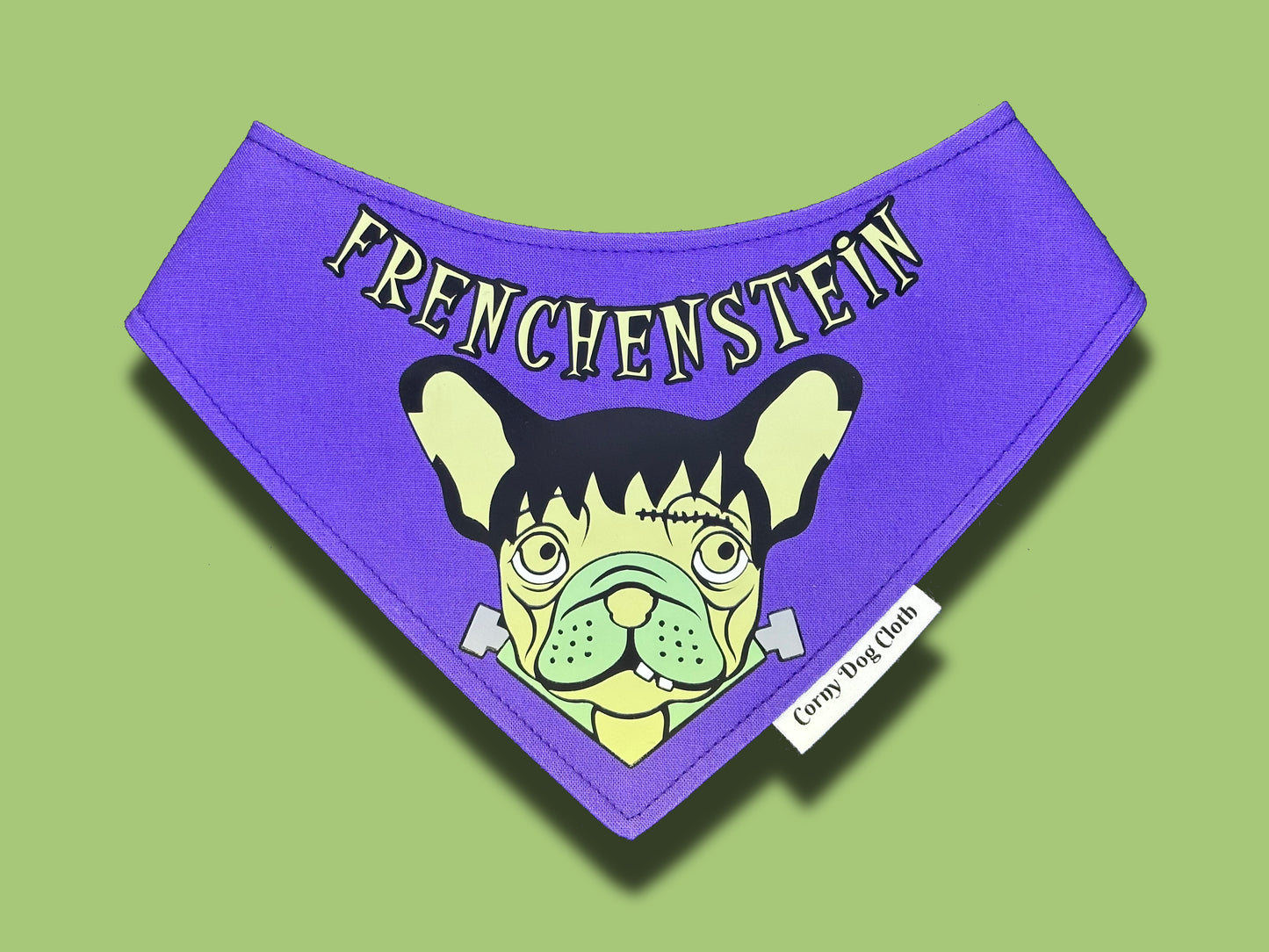Frenchenstein Purple Bandana