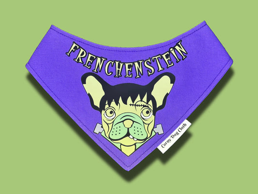 Frenchenstein Purple Bandana