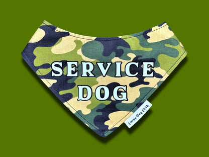 Service Dog Camo Bandana