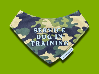 Service Dog in Training Camo Bandana