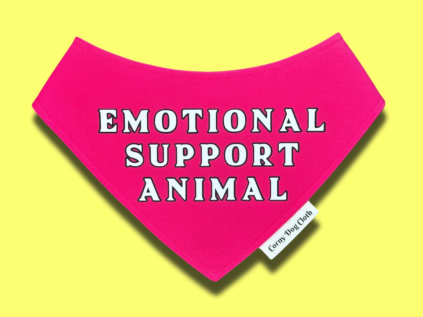 Emotional Support Animal Raspberry Bandana