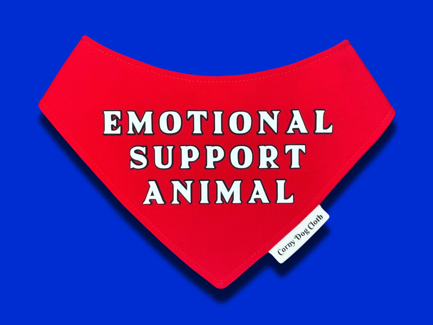Emotional Support Animal Red Bandana