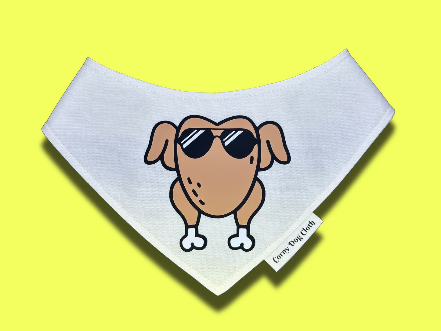 Cool Turkey White Bandana