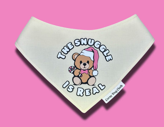 The Snuggle is Real Off-White Bandana
